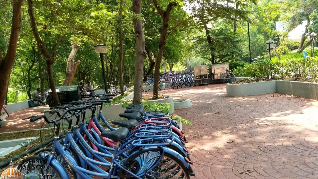 Cycles at infosys mysore campus karnataka