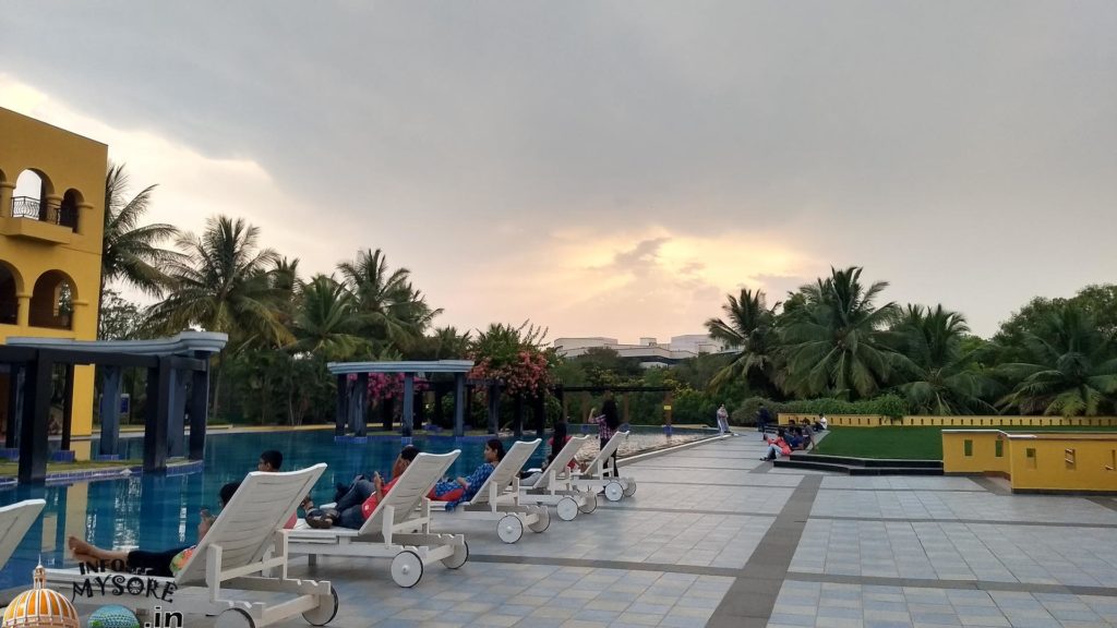 Swimming pool area infosys mysore campus